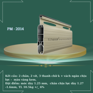 Cửa cuốn Titadoor công nghệ đức PM - 2014