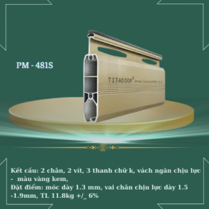 Cửa cuốn Titadoor công nghệ đức PM - 481S