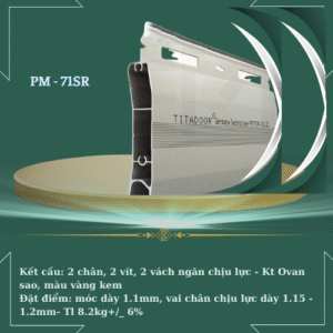 Cửa cuốn Titadoor công nghệ đức PM - 71SR