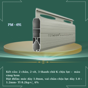 Cửa cuốn Titadoor công nghệ đức PM - 491