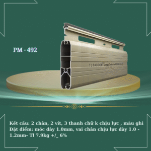Cửa cuốn Titadoor công nghệ đức PM - 492