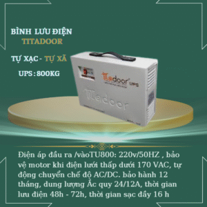 Bình lưu điên titadoor 800kg