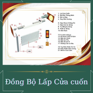 đồng bộ lấp cửa cuốn Titadoor công nghệ đức