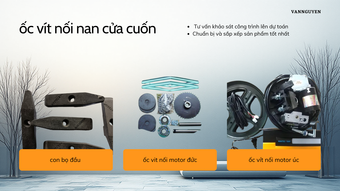 ốc vít nối nan cửa cuốn