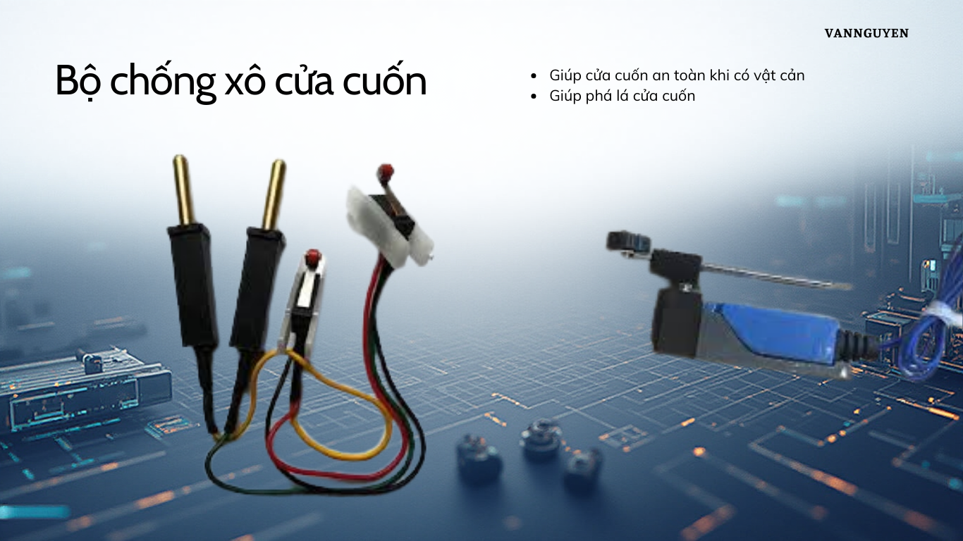 chông xô cửa cuốn