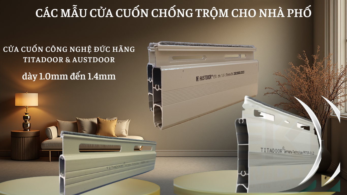 mẫu cửa cuốn chống trộm