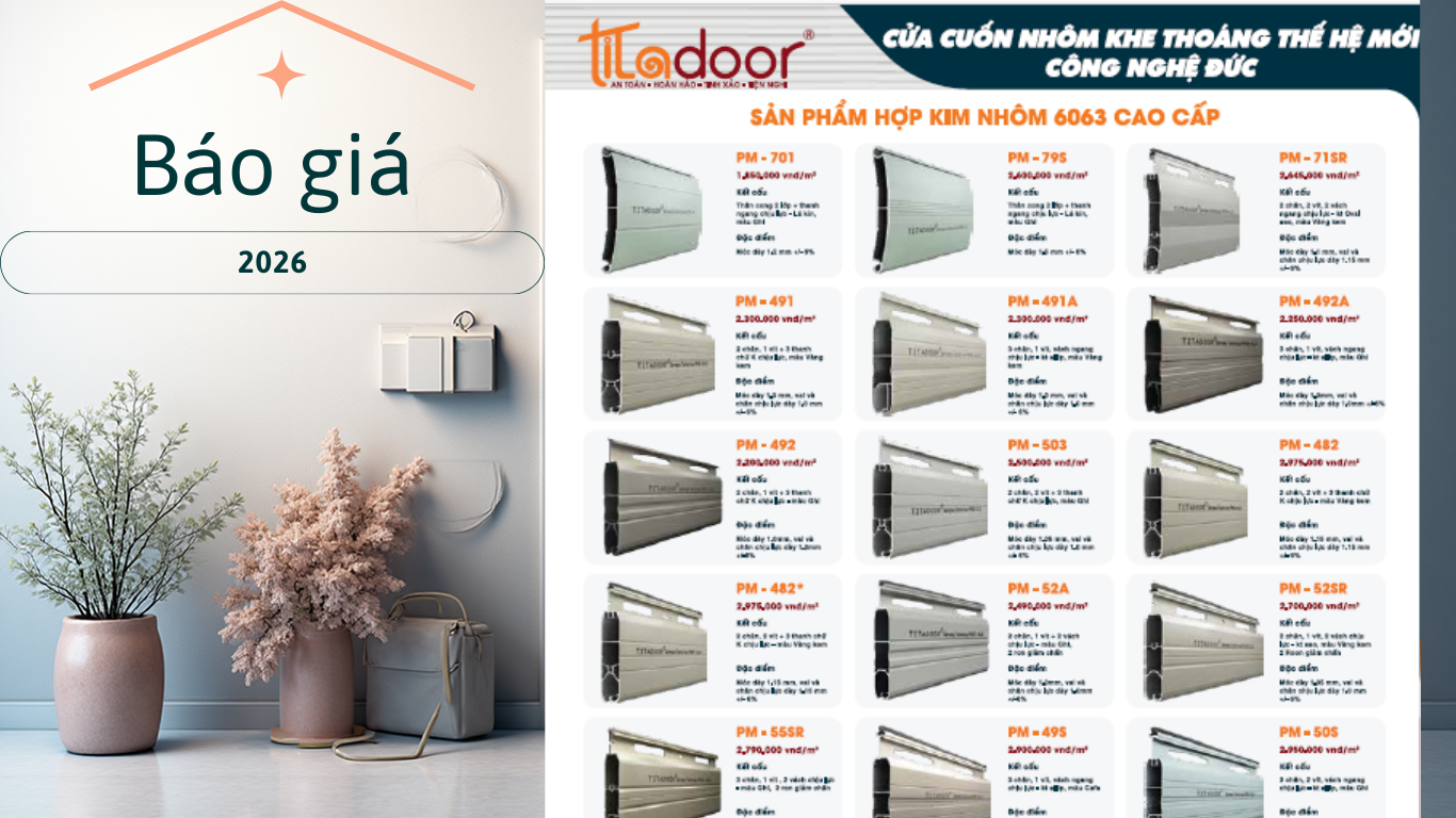 báo giá cửa cuốn titadoor