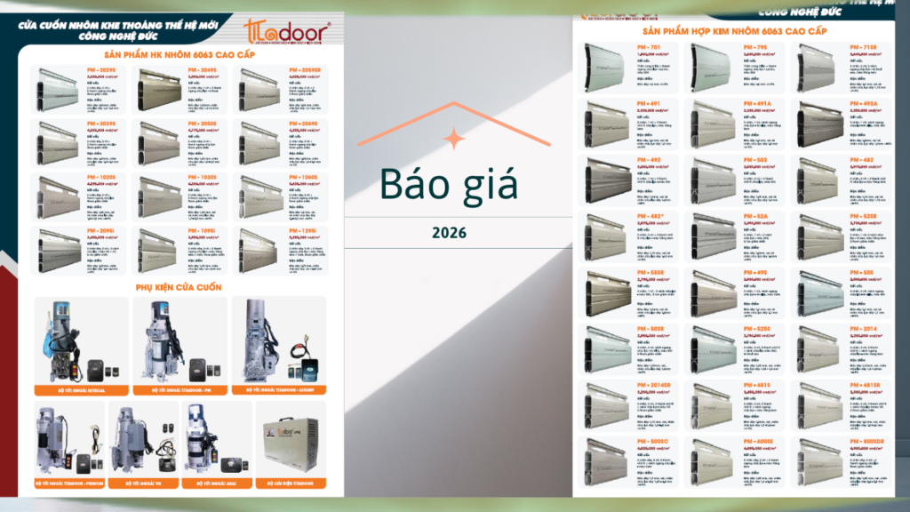 Kích thước cửa cuốn Titadoor cần đo trước khi báo giá