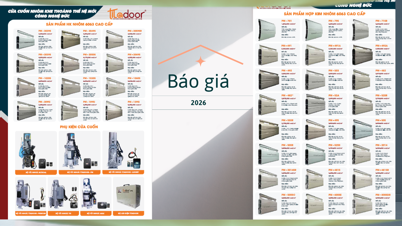 báo giá cửa cuốn titadoor